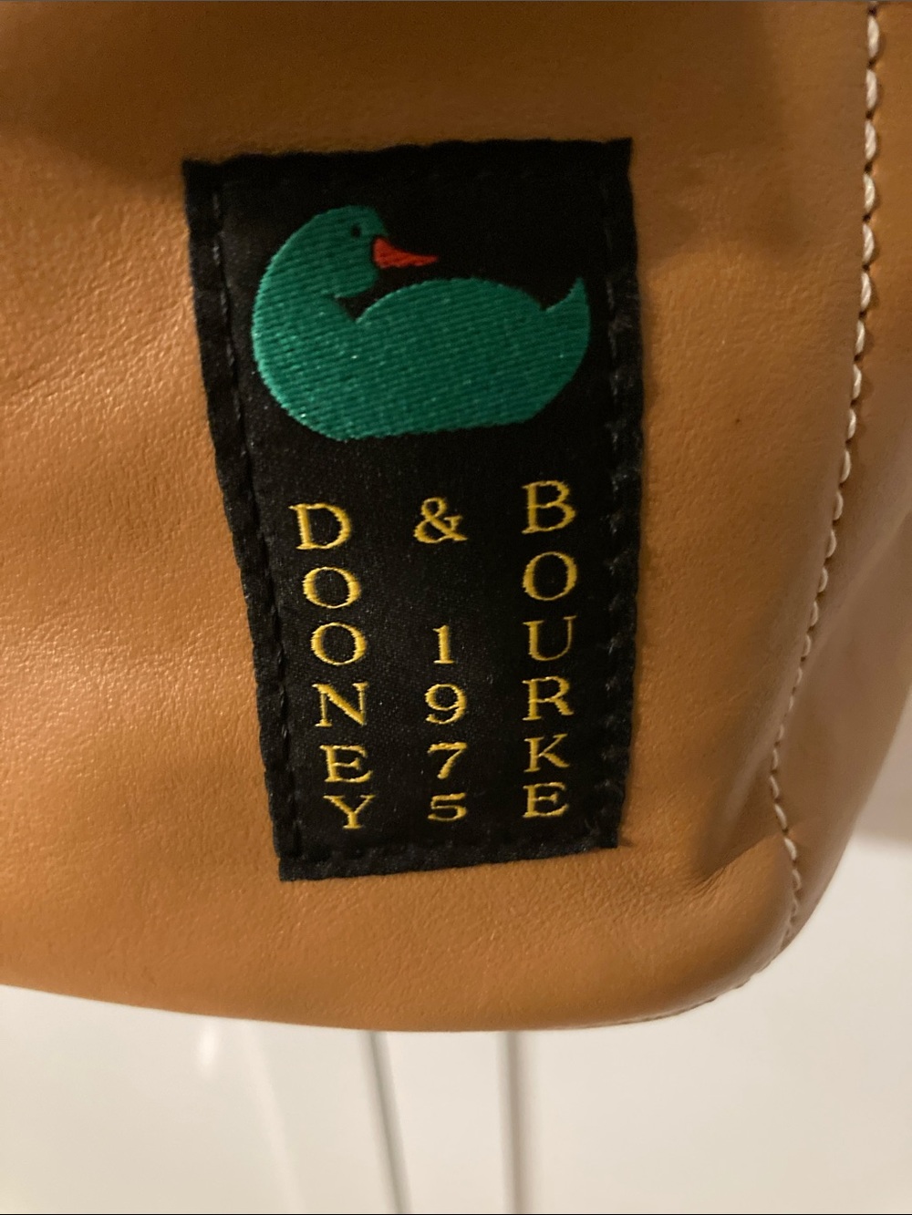 Dooney & Bourke Tan Drawstring Bucket Shoulder Bag - Picture 6 of 7